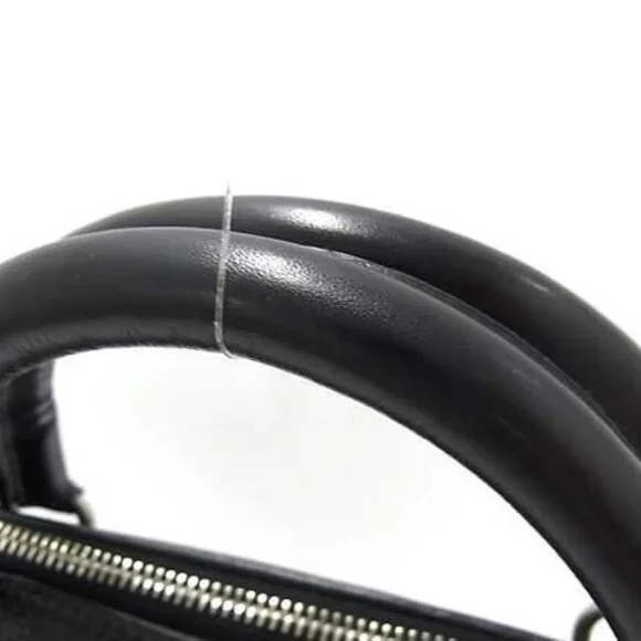 Celine Business Bag Macadam Briefcase Black Leather Vintage M09 Silver - Picture 4 of 8